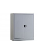 Draaideurkast/Ordnerkast/Archiefkast 120 aluminium hoog inclusief 2 legborden|VDB Kantoortotaal
