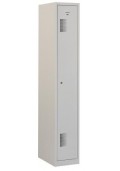 Garderobekast 1 deur Grijs 180 x 30 x 50 |VDB Kantoortotaal
