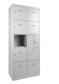 Lockerkast SHC 10 deurs lockers grijs|VDB Kantoortotaal  