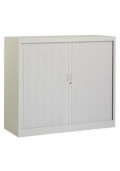 Roldeurkast 105 hoog grijs incl. 2 legborden