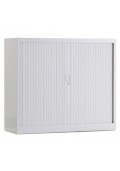 Roldeurkast 105 hoog wit incl 2 legborden