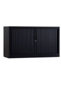 roldeurkast 120-70 cm zwart