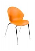 Kantinestoel SMILE kleur Oranje|VDB Kantoortotaal