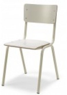 Back to school MX Stoel (Zuiver) hpl zitting en rug in de kleur-Wit|VDB Kantoortotaal