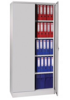 Demontabele draaideurkast 195 x 91,5 ( of 120 breed) x 42 inclusief 4 laterale legborden in diverse kleuren|VDB Kantoortotaal