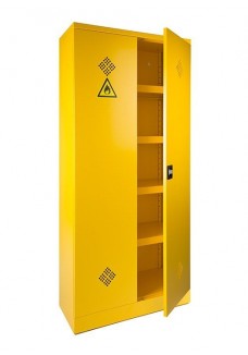 Milieukast/Chemie/Veiligheidskast/Vloeistoffenkast 195 hoog met 4 legborden|VDB Kantoortotaal