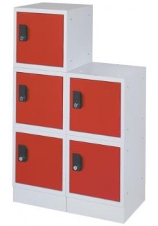 Cube locker rood grijs 40