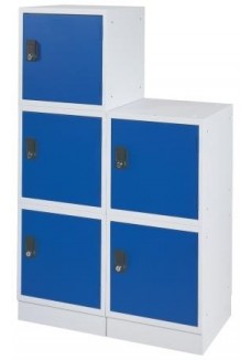 Cube locker blauw grijs 40