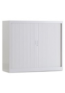 Roldeurkast 105 hoog wit incl 2 legborden