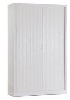 Roldeurkast/Archiefkast  Wit 1950 x 1200 x 450 incl 4 legborden| VDB Kantoortotaal