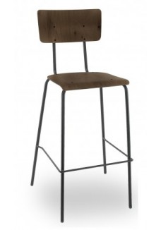 Barkruk RV5, Vintage Hout|VDB Kantoortotaal