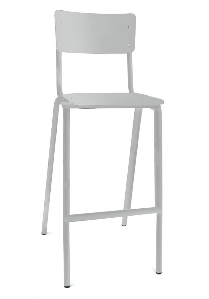 Hoge schoolstoel / barkruk Back to School kleur Wit|VDB Kantoortotaal