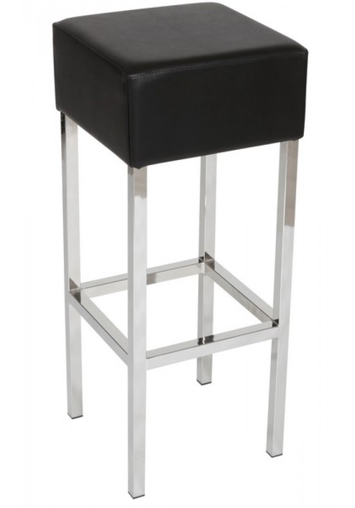 Barkruk Cube Zwart/Chrome|VDB Kantoortotaal