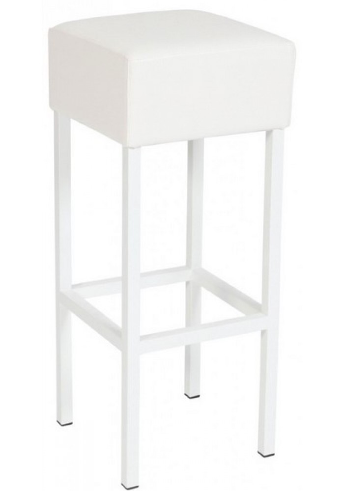 Barkruk Cube Wit Wit|VDB Kantoortotaal