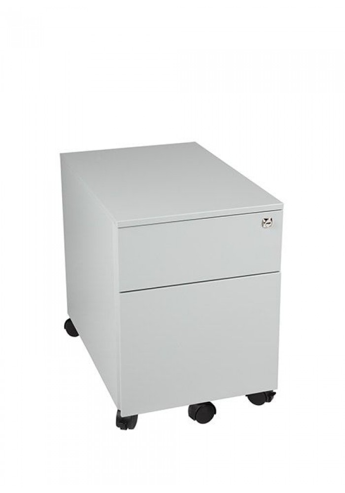 Rolblok 2 laden 55 x 39 x 60 in de kleur Grijs, Zwart, Aluminium of Wit|VDB Kantoortotaal