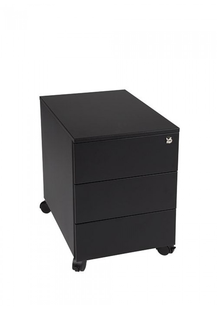 Rolblok 3 laden 55 x 40 x 60 in de kleur Grijs, Zwart, Aluminium of Wit|VDB Kantoortotaal