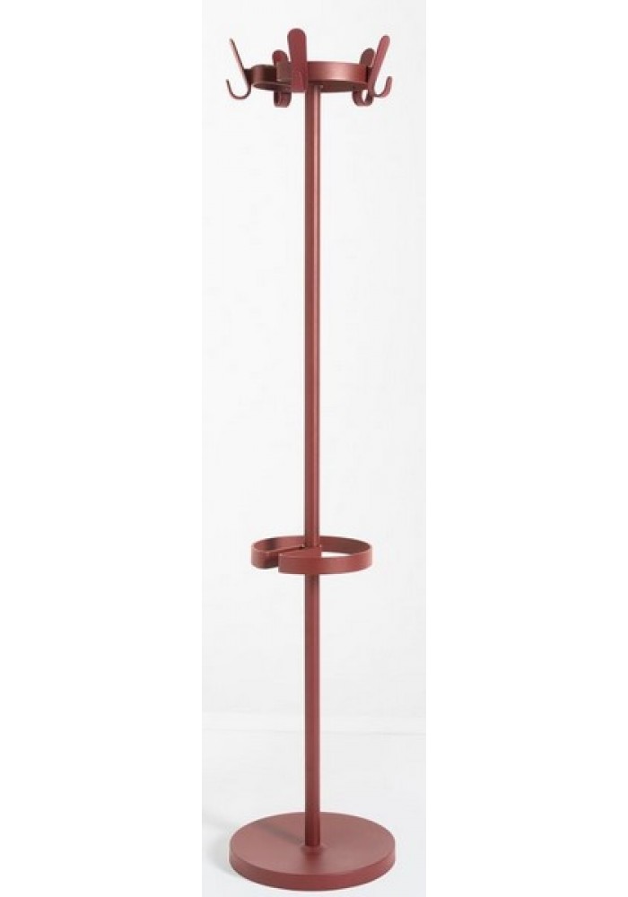 Kapstok krok G rood incl parapluhouder