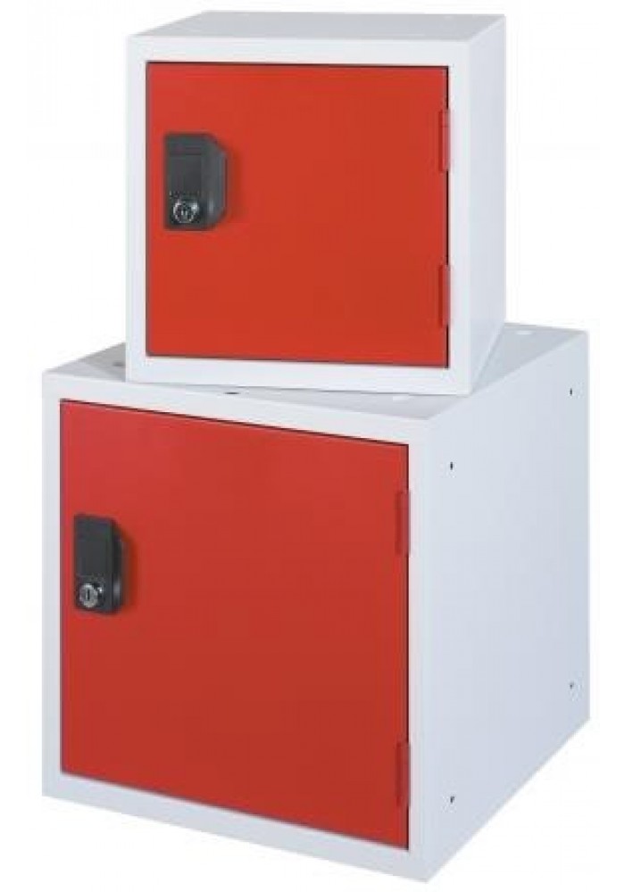 Cube locker rood grijs 30
