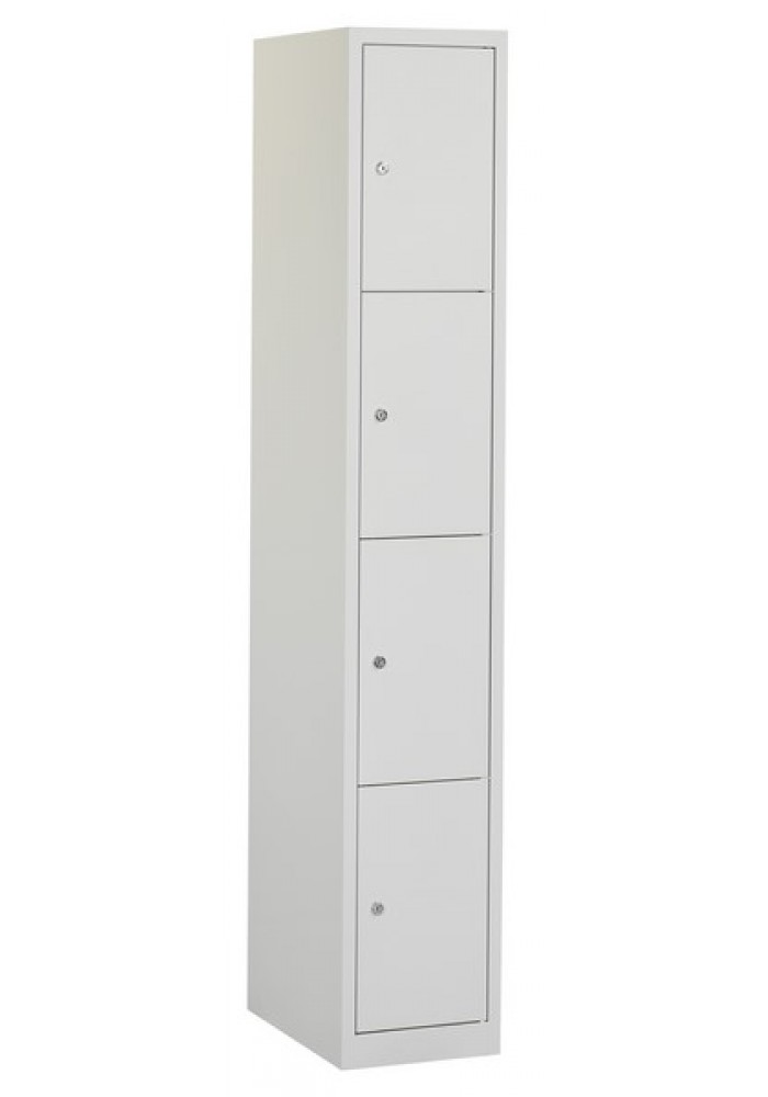 Locker 4 deurs grijs