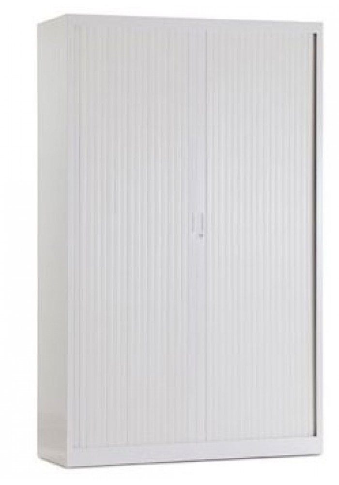 Roldeurkast/Archiefkast  Wit 1950 x 1200 x 450 incl 4 legborden| VDB Kantoortotaal