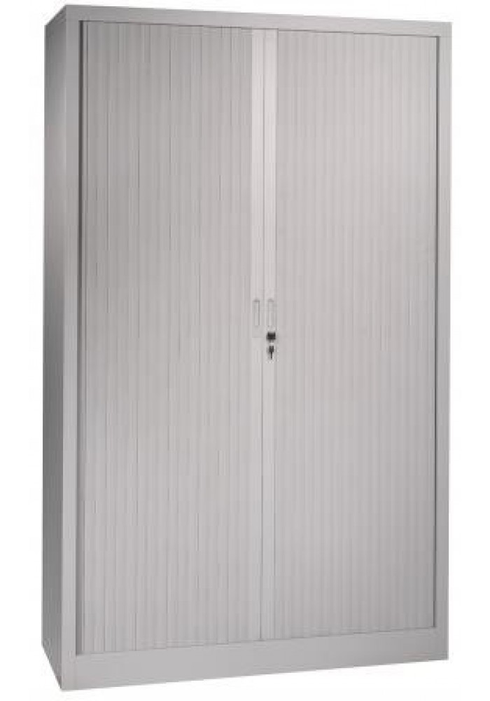 Roldeurkast/Archiefkast  Grijs 1950 x 1200 x 450 incl 4 legborden| VDB Kantoortotaal