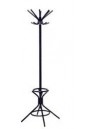 Kapstok ECORO 8 metaal Zwart  8 + 8 haken incl paraplustandaard