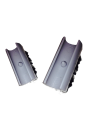 NIEUW Beschermdoppen grijs met pin voor alle sledestoelen met een ronde buis, doorsnede 12 mm. Voorkom krasschade aan vloeren. Per 4 verpakt.