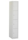 Lockerkast met 4 deuren grijs/grijs
