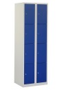 Lockerkast met 8 deuren grijs/blauw