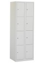 Lockerkast met 8 deuren grijs
