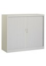 Roldeurkast 1050 x 1200 x 430 mm grijs inclusief 2 legborden