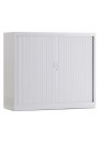 Roldeurkast 1050 x 1200 x 430 mm wit inclusief 2 legborden