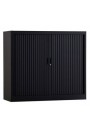 Roldeurkast 1050 x 1200 x 430 mm zwart inclusief 2 legborden