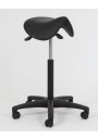 Zadelkruk/zadelzit Zwart PUR. Hoogte verstelling 65 - 90 cm.