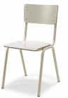 Back to school MX Stoel (Zuiver) hpl zitting en rug in de kleur-Wit|VDB Kantoortotaal