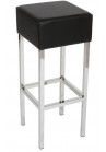 Barkruk Cube Zwart/Chrome|VDB Kantoortotaal