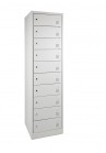 Laptopkast LCL (met laadstation), Dicht, Met 10 afsluitbare lockers Grijs|VDB Kantoortotaal