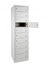 Laptopkast LCL (met laadstation), Open, Met 10 afsluitbare lockers Grijs|VDB Kantoortotaal