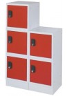 Cube locker rood grijs 40