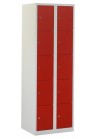 Lockerkast 10 deurs grijs/rood|VDB Kantoortotaal
