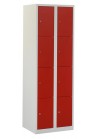 Lockerkast 8 deurs grijs/rood|VDB Kantoortotaal