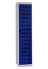 Postkast 15 deuren Grijs/Blauw|VDB Kantoortotaal