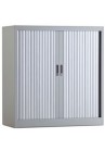 Roldeurkast 105 hoog aluminium incl 2 legborden