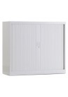 Roldeurkast 105 hoog wit incl 2 legborden