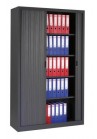 Roldeurkast/Archiefkast 1980 x 1200 x 430 mm Antraciet inclusief 4 legborden|VDB Kantoortotaal