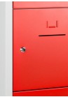 Lockerkast SHC 10 deurs lockers grijs/rood|VDB Kantoortotaal