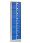 Mini locker 30 deuren grijs/blauw|VDB Kantoortotaal